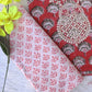 FLORAL PRINTED COTTON GOTA PATTI SUIT WITH CHIFFON DUPATTA