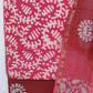 (BATIK) Hand Block Printed Cotton Suit with Cotton Kota Doria dupatta