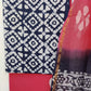 (BATIK) Hand Block Printed Cotton Suit with Cotton Kota Doria dupatta
