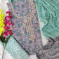 FLORAL PRINTED COTTON GOTA PATTI SUIT WITH CHIFFON DUPATTA