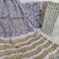 HAND BLOCK PRINTED COTTON SUIT WITH PURE CHIFFON DUPATTA