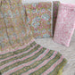 HAND BLOCK PRINTED COTTON SUIT WITH PURE CHIFFON DUPATTA