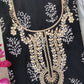 FLORAL PRINTED COTTON GOTA PATTI SUIT WITH CHIFFON DUPATTA