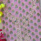 FLORAL PRINTED COTTON GOTA PATTI SUIT WITH CHIFFON DUPATTA