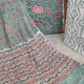 HAND BLOCK PRINTED COTTON SUIT WITH PURE CHIFFON DUPATTA