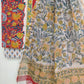 Hand Block Printed Cotton Suit with Cotton Kota Doria dupatta