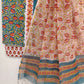 Hand Block Printed Cotton Suit with Cotton Kota Doria dupatta