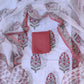 Hand Block Printed Cotton Suit with Cotton Kota Doria dupatta