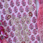 FLORAL PRINTED COTTON GOTA PATTI SUIT WITH CHIFFON DUPATTA