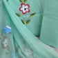 HAND PAINTED COTTON SUIT WITH PURE CHIFFON DUPATTA