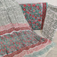 Hand Block Printed Cotton Suit with Pure Chiffon dupatta
