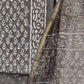 (DABU) Hand Block Printed Cotton Suit with Cotton Kota Doria dupatta
