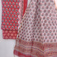 Hand Block Printed Cotton Suit with Cotton Kota Doria dupattaa