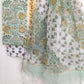Hand Block Printed Cotton Suit with Cotton Kota Doria dupattaa