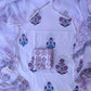 Hand Block Printed Cotton Suit with Cotton Kota Doria dupatta