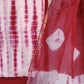 (TIE & DYE) Cotton Suit with Cotton Kota Doria dupatta