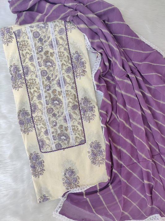 (SALE) TOP & DUPATTA Combo Set 2.5 Mtr each (NO BOTTOM)