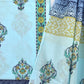 Block Printed Cotton Suit with Mulmul dupatta