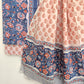 Hand Block Printed Unstitched Cotton Suit with Mulmul Dupatta
