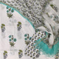 Hand Block Printed Cotton Suit with Cotton Kota Doria dupatta