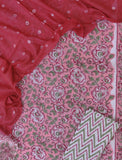 Hand Block Printed Cotton Suits with Mulmul Bandhej Dupatta