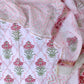 Hand Block Printed Cotton Suit with Cotton Kota Doria dupatta