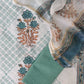 Hand Block Printed Cotton Suit with Cotton Kota Doria dupatta