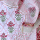 Hand Block Printed Cotton Suit with Cotton Kota Doria dupatta