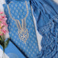 FLORAL PRINTED COTTON GOTA PATTI SUIT WITH CHIFFON DUPATTA