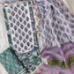 HANDBLOCK PRINTED BOOTA PRINT WORK SUITS WITH KOTA DORIA DUPATTA