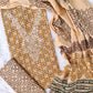 FLORAL PRINTED COTTON GOTA PATTI SUIT WITH COTTON DUPATTA