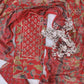 Exclusive Cotton Printed Neck Work Suits with mulmul dupatta