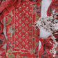 Exclusive Cotton Printed Neck Work Suits with mulmul dupatta