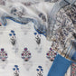 Hand Block Printed Cotton Suit with Cotton Kota Doria Dupatta