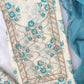 HANDBLOCK PRINTED GOTA PATTI NECK WORK SUITS WITH LEHRIYA KOTA DORIA DUPATTA