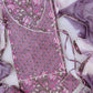 Cotton Printed Neck Work Suits with Chiffon dupatta