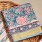 Hand Block Printed Maheshwari Silk Suit with Maheshwari Silk Dupatta