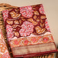 Hand Block Printed Maheshwari Silk Suit with Maheshwari Silk Dupatta