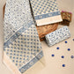 Hand Block Printed Maheshwari Silk Suit with Maheshwari Silk Dupatta