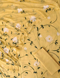 HAND PAINTED COTTON SUIT WITH PURE CHIFFON DUPATTA6