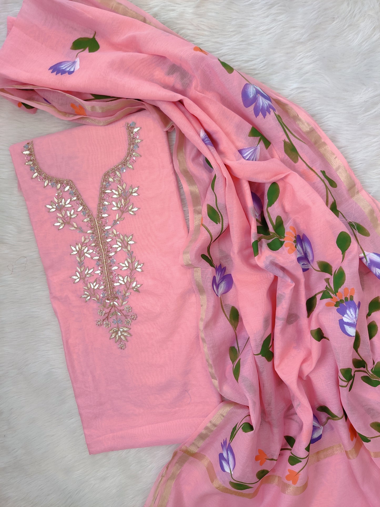 (SALE) TOP & DUPATTA Combo Set 2.5 Mtr each (NO BOTTOM)