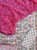 Hand Block Printed Cotton Suits with Mulmul Bandhej Dupatta