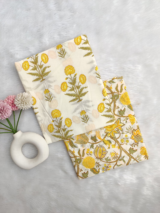 Jaipuri Printed Cotton Combo Set 2.5 Mtr each
