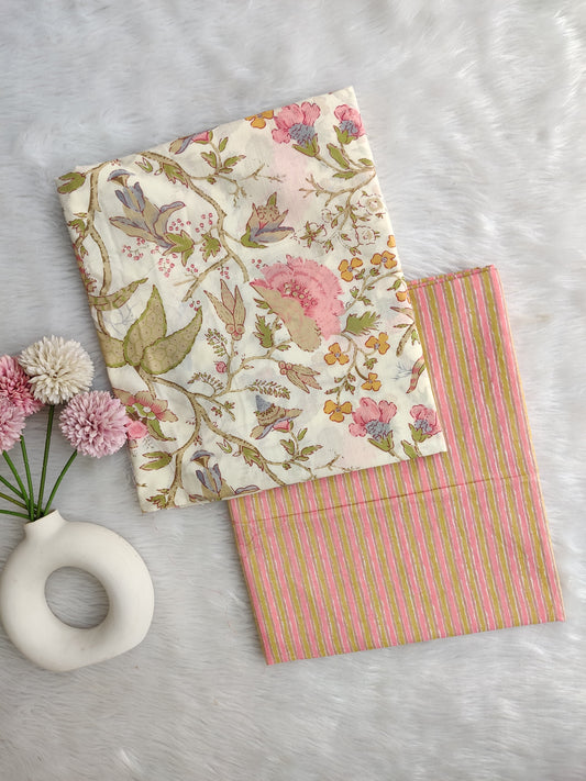 Jaipuri Printed Cotton Combo Set 2.5 Mtr each