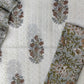 Hand Block Printed Cotton Schiffli Suit with Kota Doria Dupatta