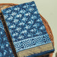 HAND BLOCK PRINTED MAHESHWARI SILK SUIT WITH MAHESHWARI SILK DUPATTA