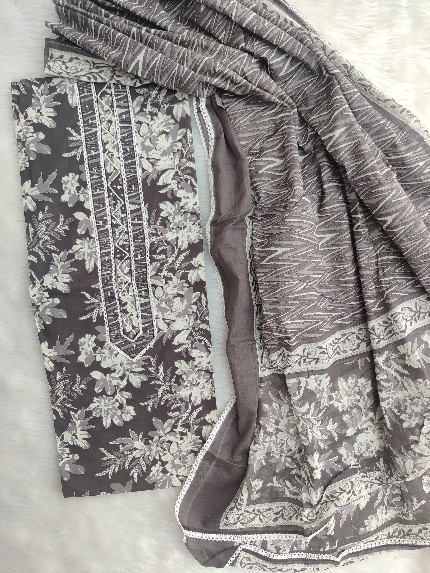 (SALE) TOP & DUPATTA Combo Set 2.5 Mtr each (NO BOTTOM)