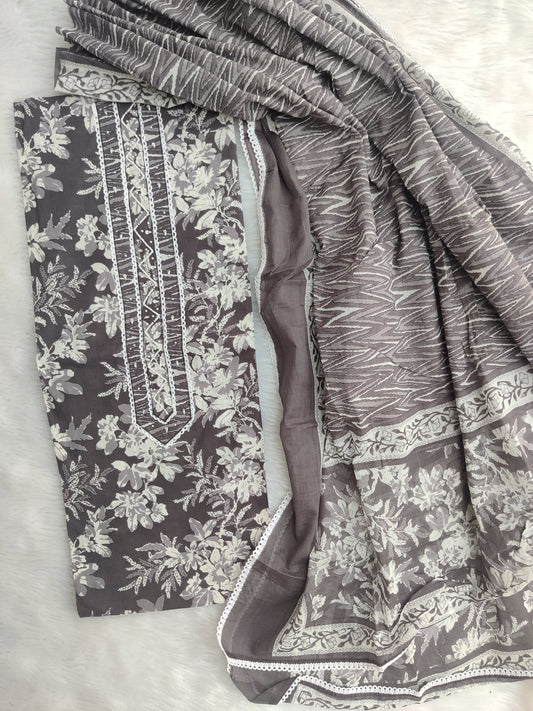 (SALE) TOP & DUPATTA Combo Set 2.5 Mtr each (NO BOTTOM)
