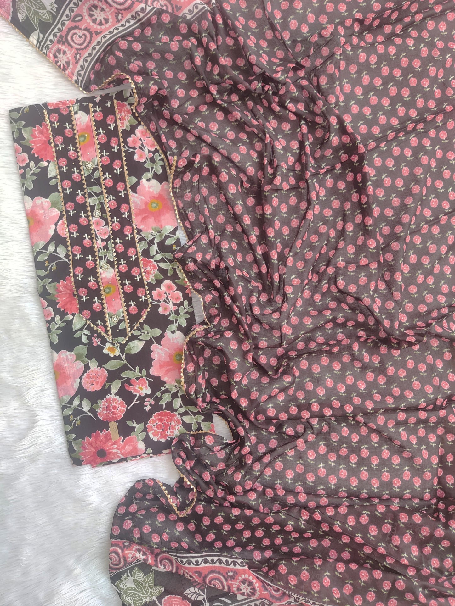 (SALE) TOP & DUPATTA Combo Set 2.5 Mtr each (NO BOTTOM)