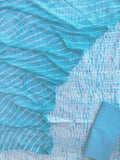 SHIBORI COTTON SUIT WITH PURE CHIFFON DUPATTA